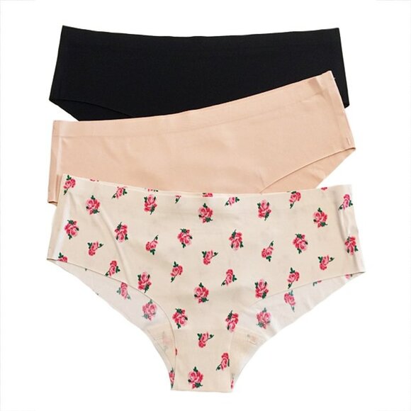 Seamless Low-Rise Panty–Laser Cut, No-Show, Extra Soft Pack of 3 Love Libby XO - Picture 1 of 2